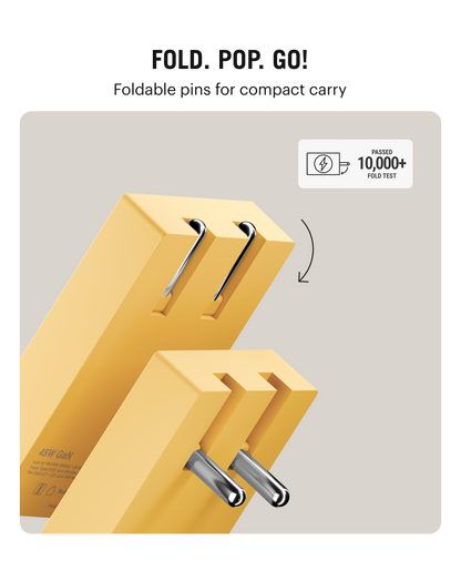 Daily Objects Pop 45W Twin Port Gan5 Adapter