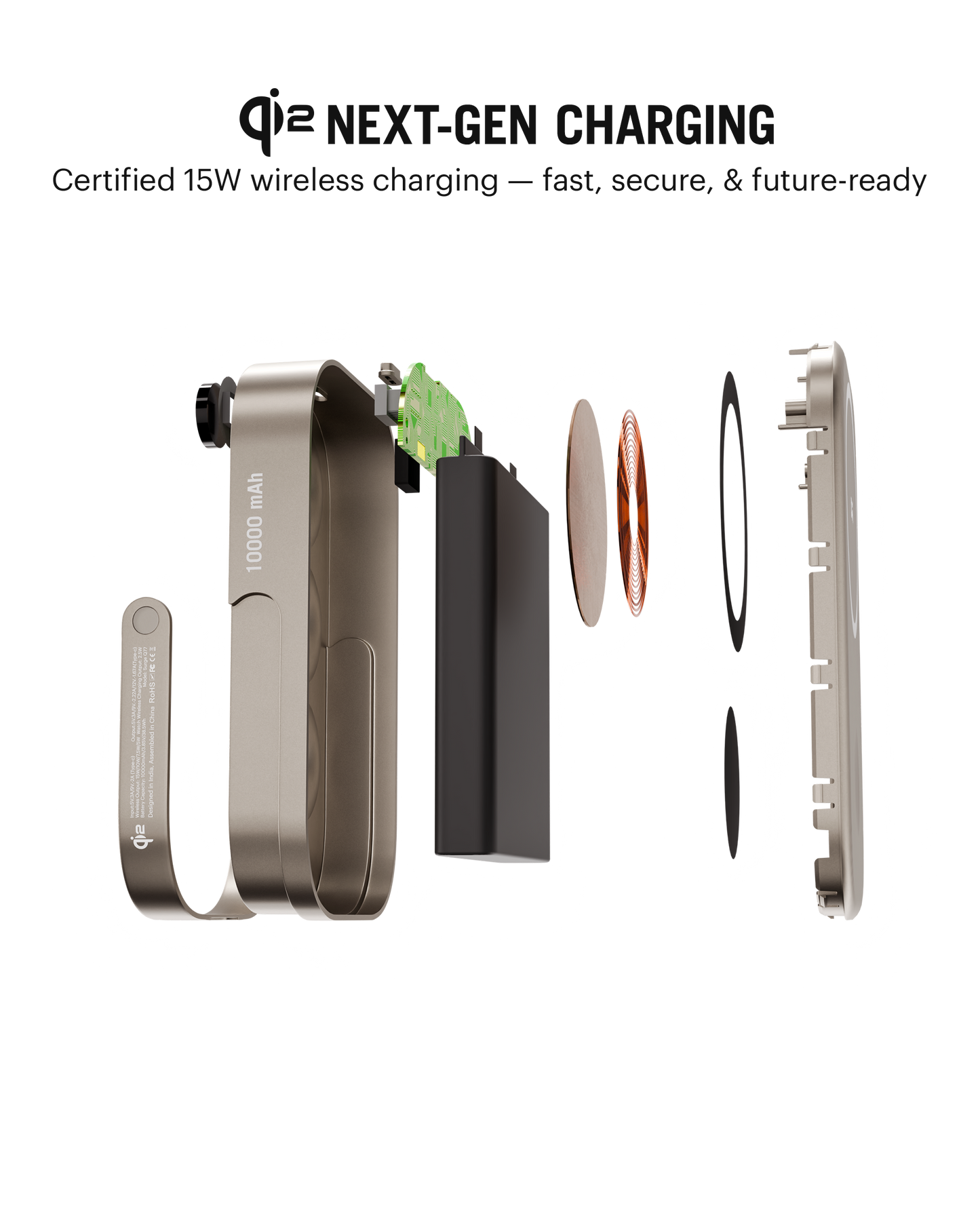 Daily Objects Loop Qi2-Certified MagSafe-Compatible Aluminium Power Bank 10000mAh