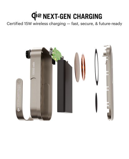 Daily Objects Loop Qi2-Certified MagSafe-Compatible Aluminium Power Bank 10000mAh