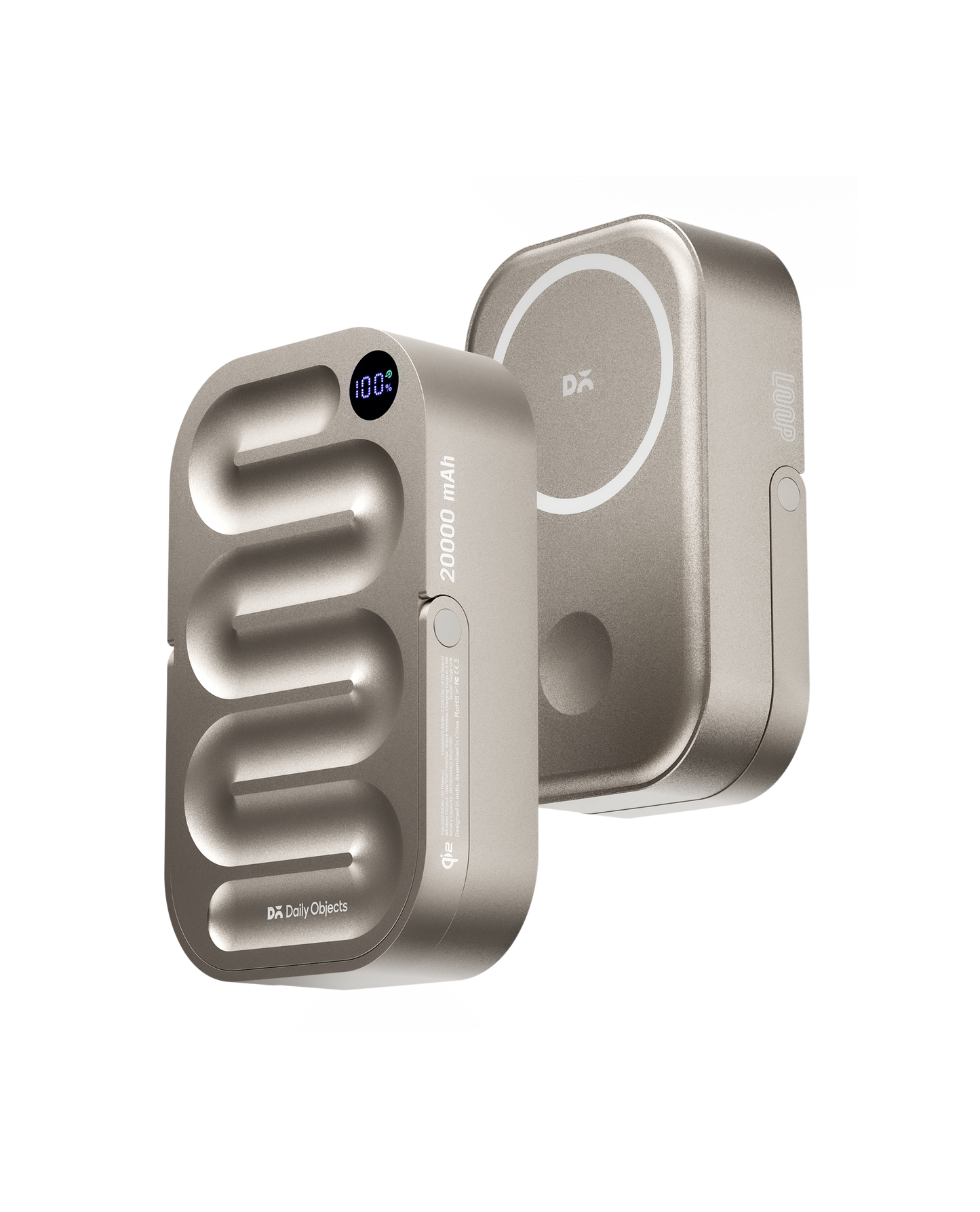 Daily Objects Loop Qi2-Certified MagSafe-Compatible Aluminium Power Bank 20000mAh