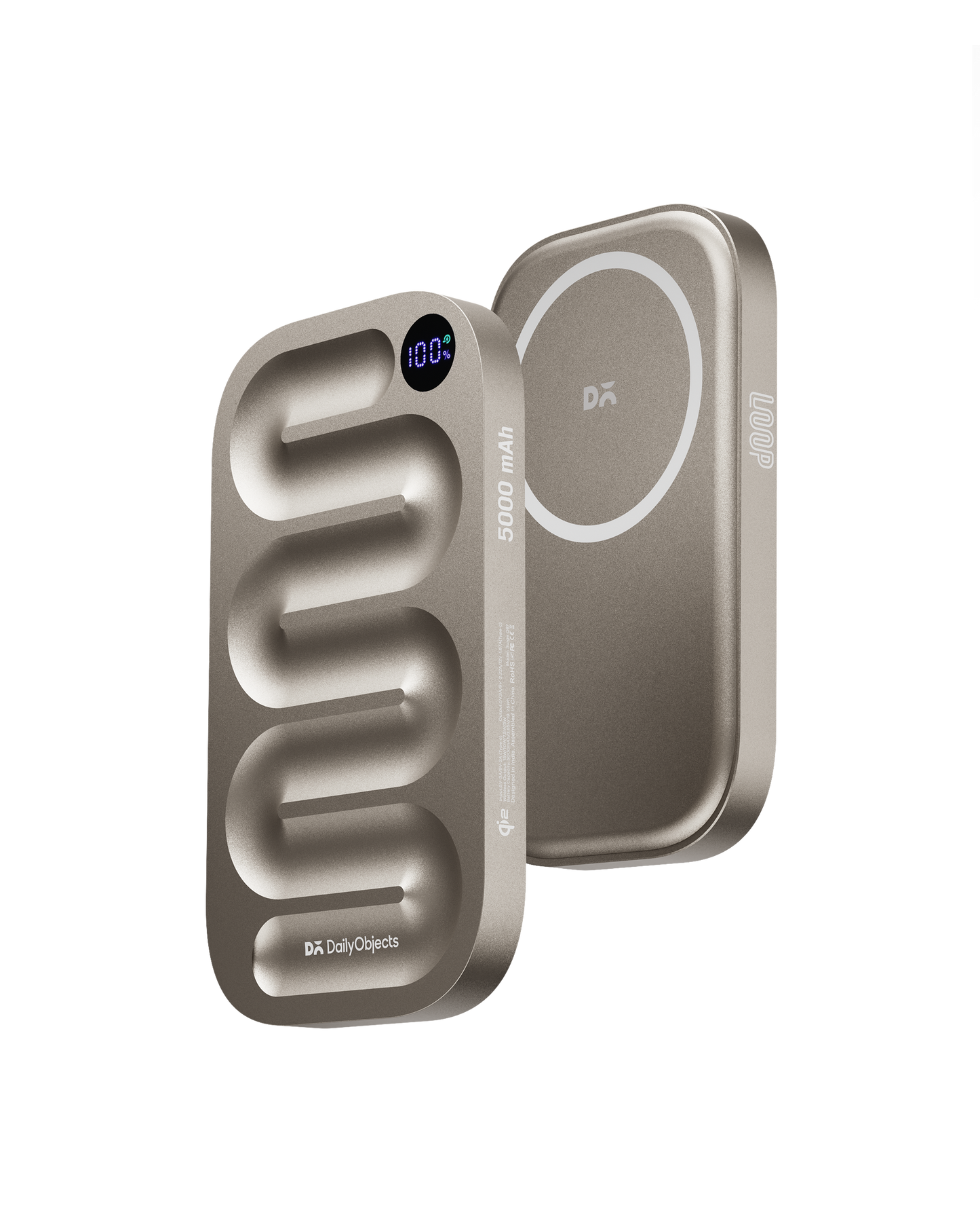 Daily Objects Loop Qi2-Certified MagSafe-Compatible Aluminium Power Bank 5000mAh