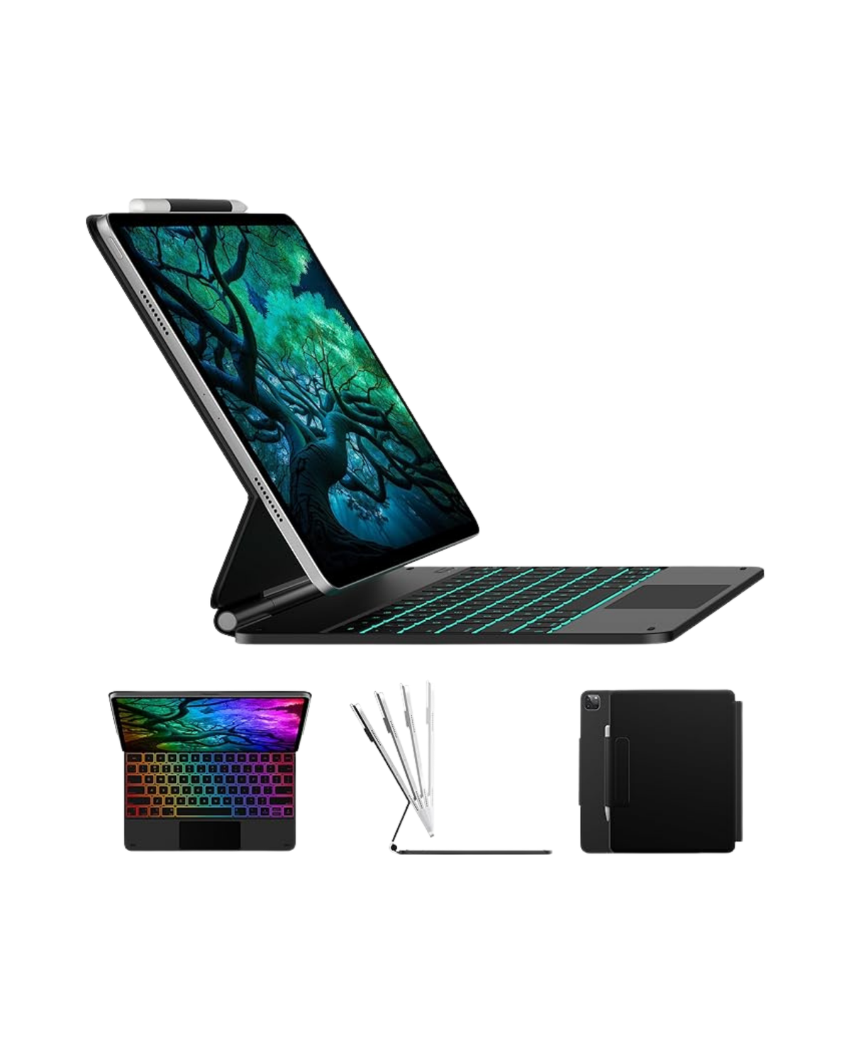 Typecase Edge iPad Air 13 Inch Case Keyboard (M3/M2 2025/2024) & iPad Pro 12.9 Inch (3/4/5/6th Gen)