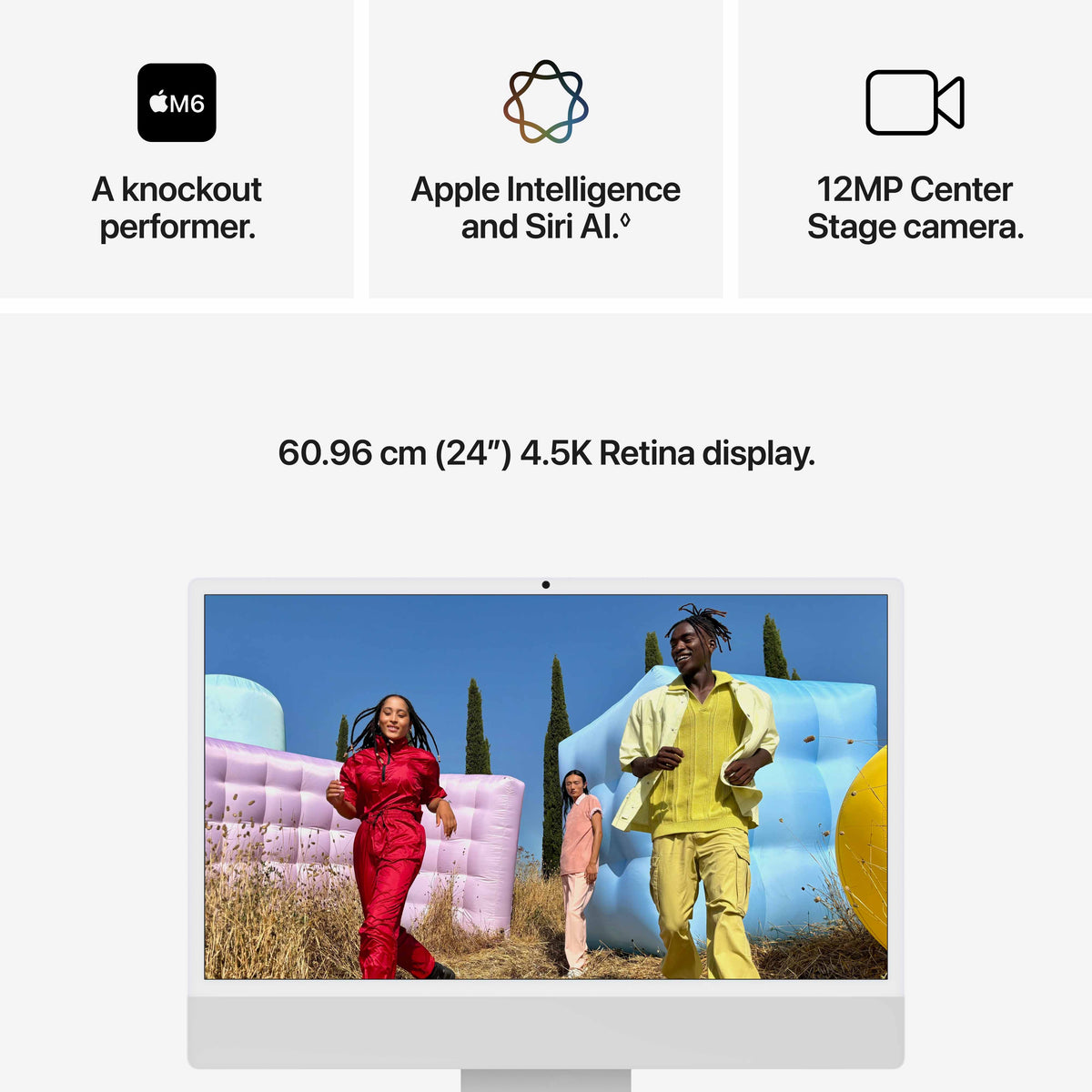 24-inch iMac with Retina 4.5K display, Nano-texture glass: Apple M6 chip