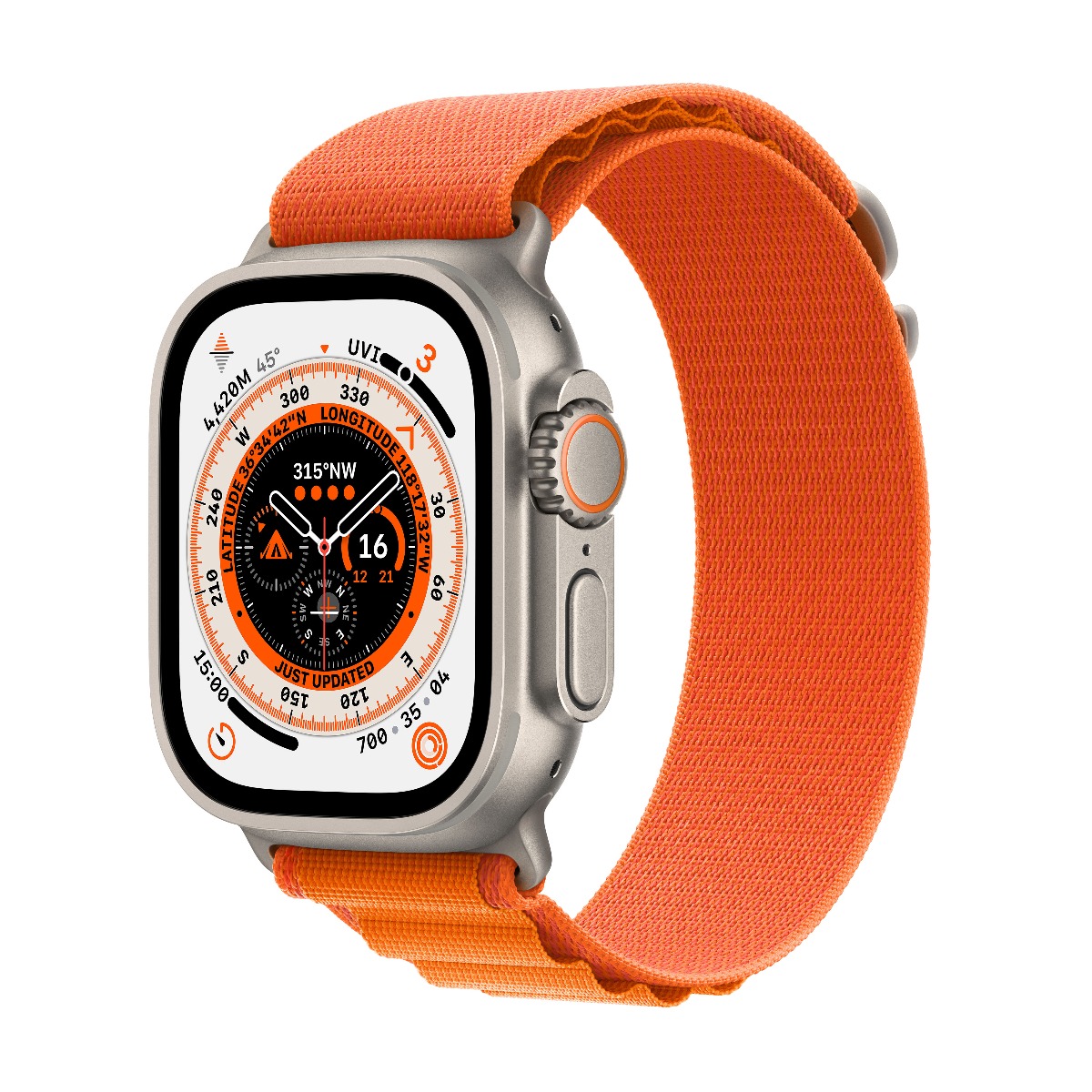 Apple Watch Ultra with Alpine Loop Orange GPS Cellular Small 49mm