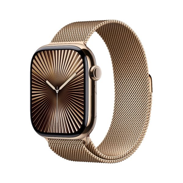 Apple Watch Series 10 GPS Cellular 42mm 46mm Titanium Case with Milanese Loop