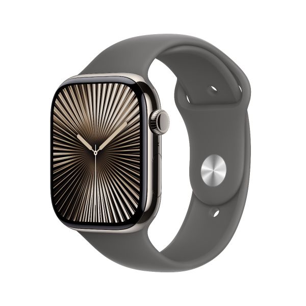 Apple Watch Series 10 GPS Cellular 42mm 46mm Titanium Case with Sport Band