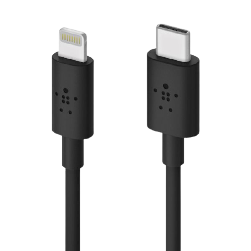 Belkin USB-C to Lightning Cable (Fast Charging iPhone USB-C Cable,MFi-Certified) 4 Feet (1.2 Meters) - Black