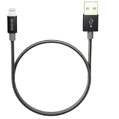 ODOYO CHARGE & SYNC LIGHTNING USB CABLE 1.2M BLACK