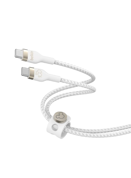 Belkin Braided Usb-C To Usb-C 2.0 Cable 2M Disney Edition D100 White