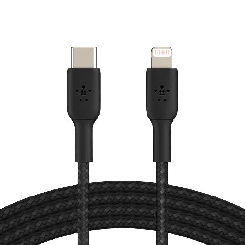 Belkin Braided Lightning To Usb-C Cable 2M Black
