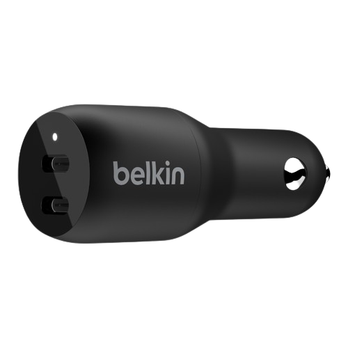 Belkin Dual Usb-C Car Charger 18W X2 Blk