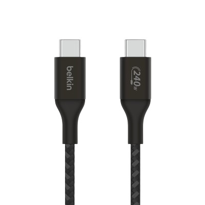 Belkin 240W Braided C-C Cable 1M Black