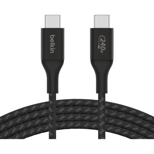 Belkin 240W Braided C-C Cable 2M Black