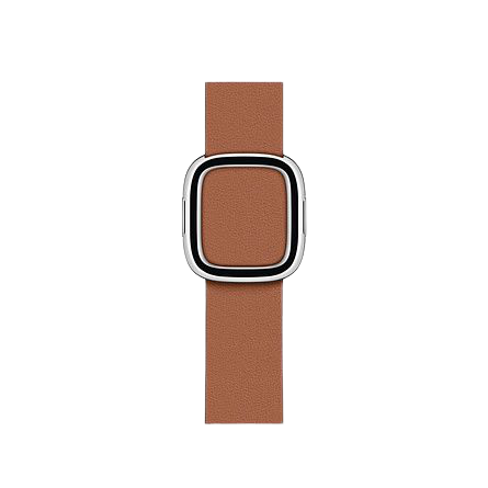 40mm Saddle Brown Modern Buckle - Small
