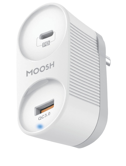 Moosh 18W PD + QC 3.0 Smart Wall Charger
