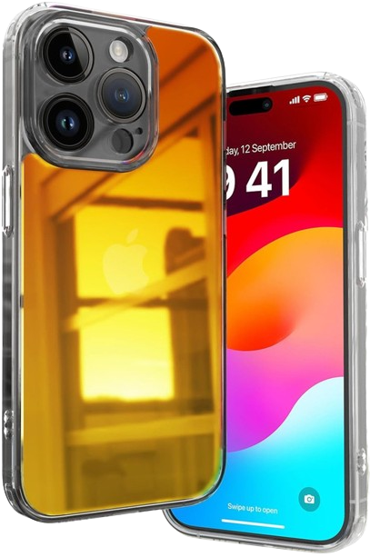 Vaku Luxos Mirage Mirror Design Camera Lens Bump Case For Iphone 15 Pro