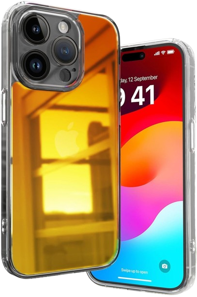 Vaku Luxos Mirage Mirror Design Camera Lens Bump Case For Iphone 15 Pro Max