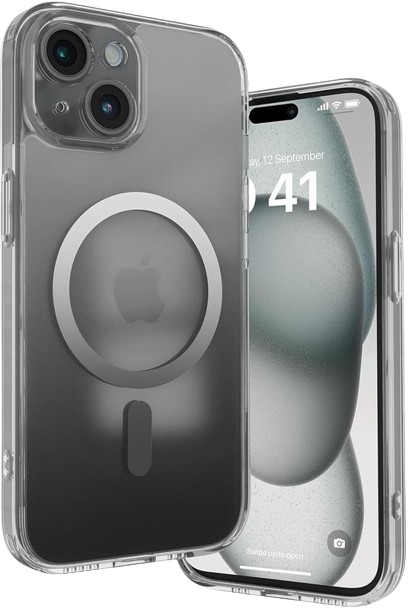 Vaku Luxos Zurich Magsafe Dual Tone Back Case For Iphone 15 Plus - Grey
