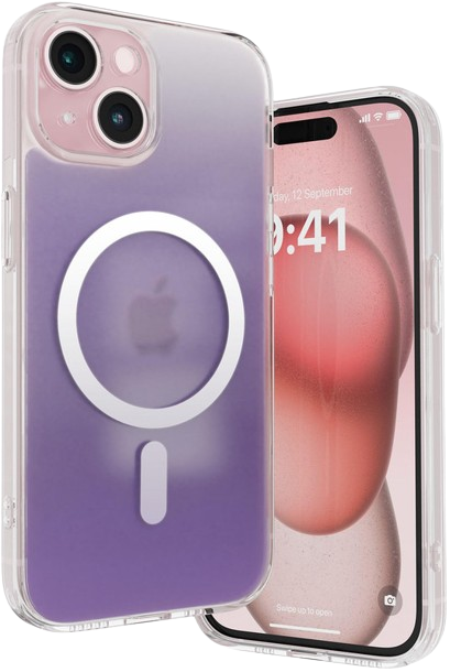 Vaku Luxos Zurich Magsafe Dual Tone Back Case For Iphone 15 - Purple