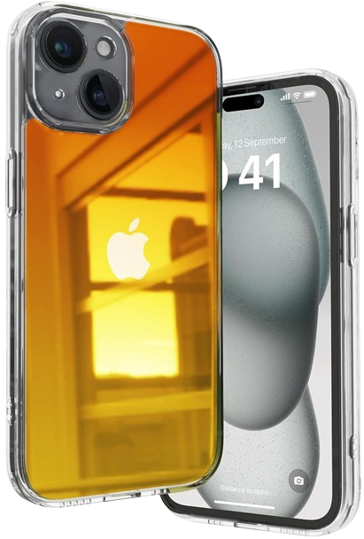 Vaku Luxos Mirage Mirror Design Camera Lens Bump Case For Iphone 15