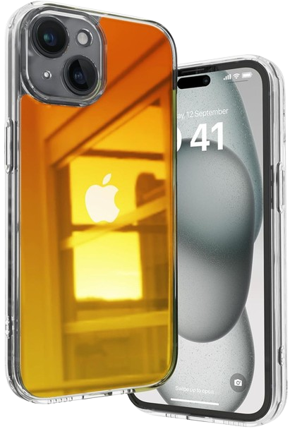 Vaku Luxos Mirage Mirror Design Camera Lens Bump Case For Iphone 15 Plus