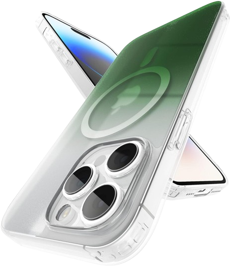 Vaku Luxos Zurich Magsafe Dual Tone Back Case For Iphone 15 Pro - Green