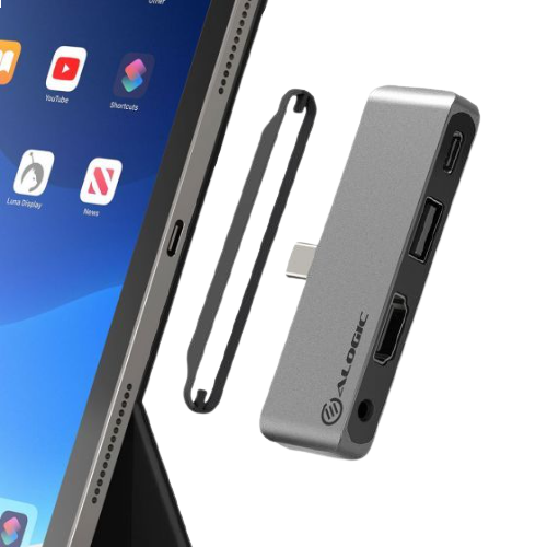 ALOGIC 4-in-1 USB-C Anchor HDMI Hub-USB-A, USB-C (PD 60W), 3.5mm Audio Jack, HDMI 4K@30Hz