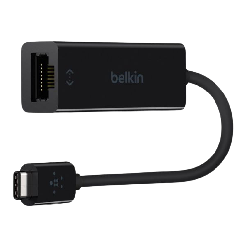 Belkin USB-IF Certified USB Type-C to Gigabit Ethernet Adapter (Black)