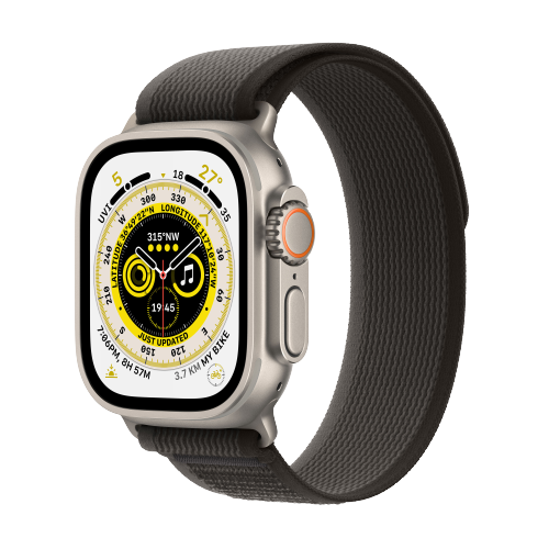 Apple Watch Ultra GPS + Cellular, 49mm Titanium Case with Trail Loop in India Online