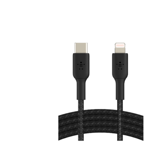 BELKIN BRAIDED USB-C TO LIGHTNING CABLE 1M