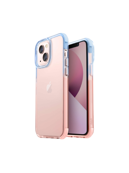 UNIQ HYBRID CASE FOR  IPHONE 13 COMBAT DUO - ARCTIC (BLUE/PINK)