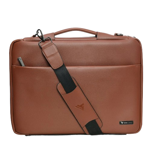 Vaku Luxos Da Valencia Refined Leather Sleeve With Strap Highly Durable Compatilbe For Macbook 13-16Inch
