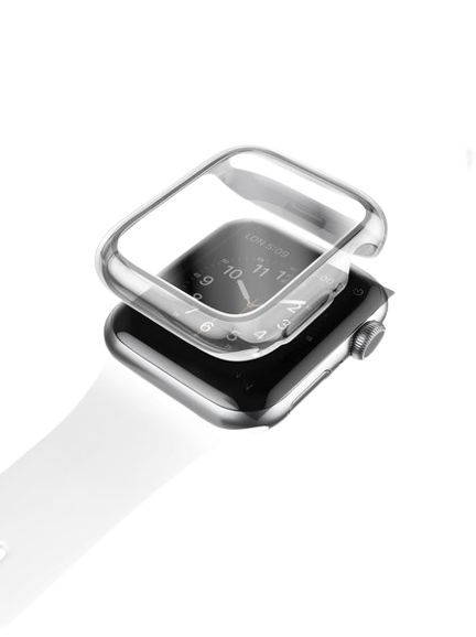 UNIQ GARDE HYBRID WATCH CASE WITH SCREEN PROTECTION (Clear)