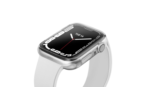 UNIQ GLASE CASE FOR WATCH SERIE 7 CLEAR