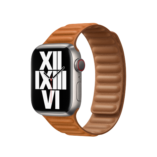 APPLE LEATHER LINK WATCH BAND