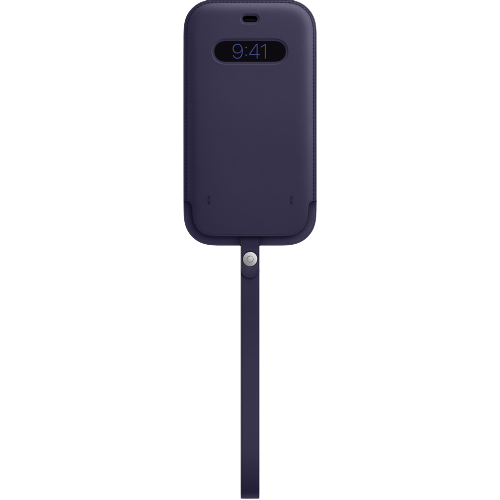 Iphone 12 | 12  Pro leather Sleeve with MagSafe Deep Violet