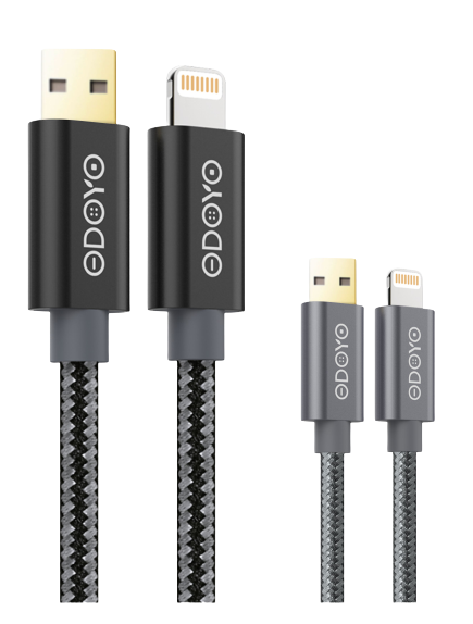 ODOYO CHARGE & SYNC LIGHTNING USB CABLE 1.2M SILVER