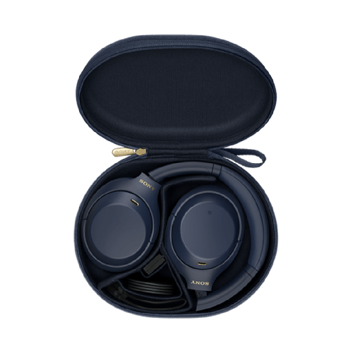 Sony Wh-1000Xm4 Bluetooth Wireless On Ear Headphones with Mic - Aux Blue