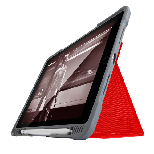 Stm Dux Plus case (iPad 9.7 - 6th Gen) (Drop Protection) (With Apple Pencil Holder) Midnight lue