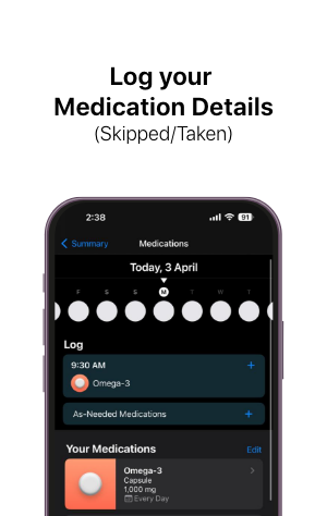log your medication details